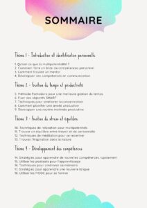 Guide pour les multipotentiels -Sommaire 1